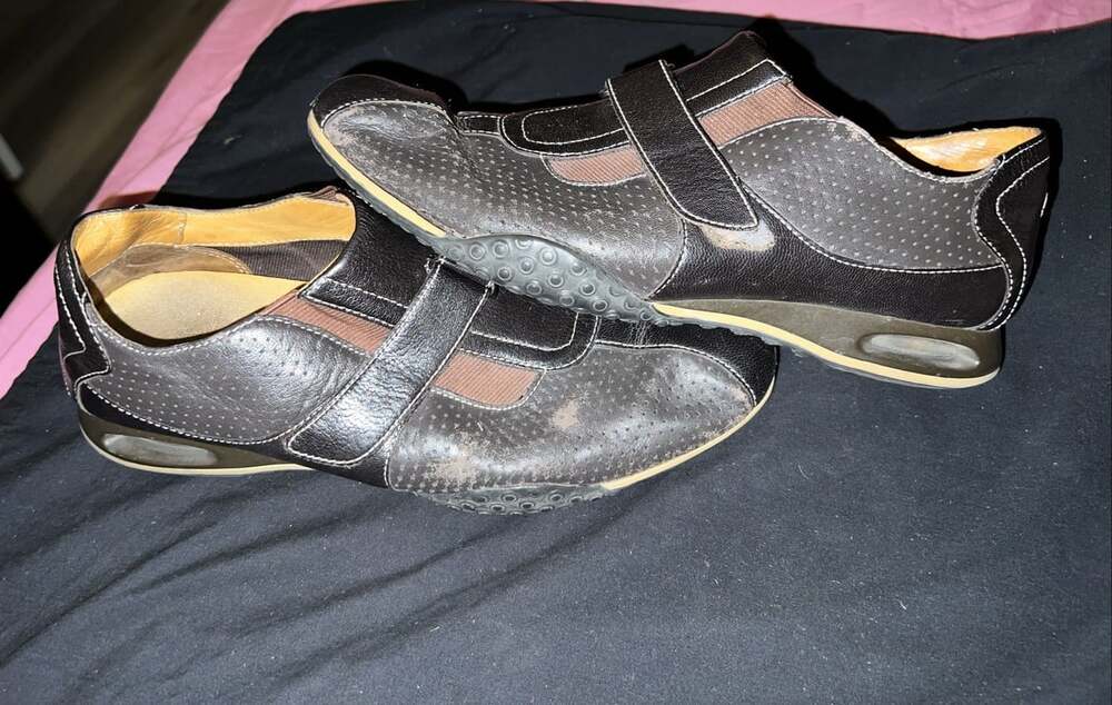 COLE HAAN N!ke Air C06080 Brown Leather Casual Shoes Men 8 M
